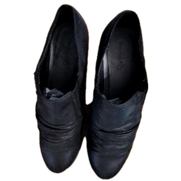 Baretraps Women's 8.5M  Black Faux Suede Slip-On Ankle Boots - Picture 5 of 9